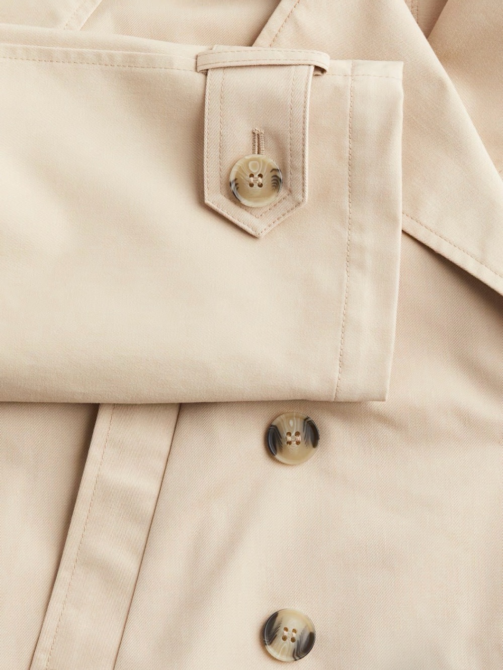 H&M Cropped Trench Coat - Beige - Picture 4 of 14